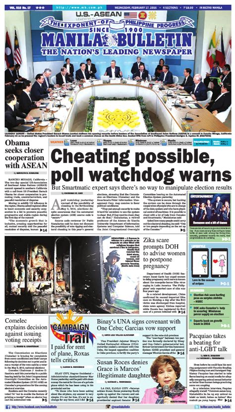 manila bulletin front page today|Entertainment .